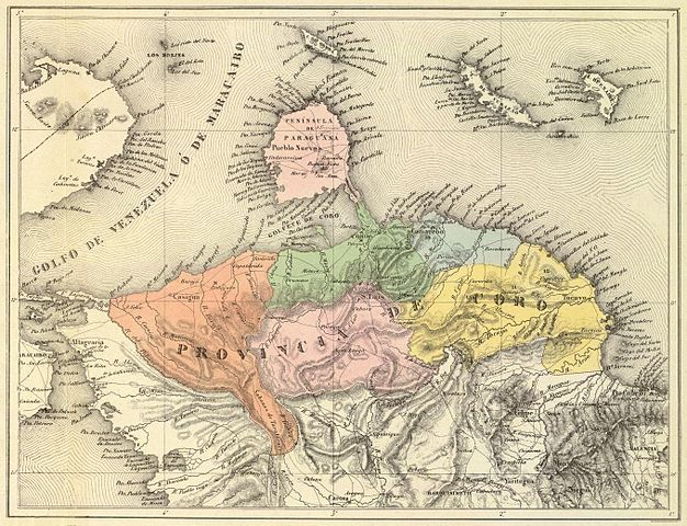 Mapa de la Provincia de Coro 1840