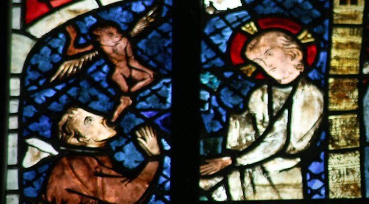 Jesús sanando a un poseso por el demonio, Catedral de Strasburgo